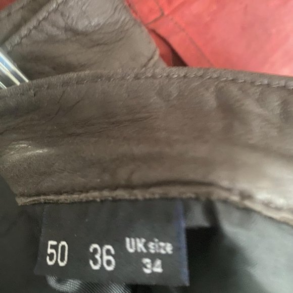 100 % LEATHER  TRUSSARDI  JEANS - Picture 6 of 7